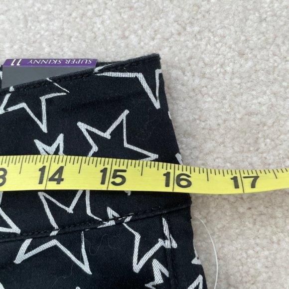 Blackheart Hot Topic White Star Skinny Jeans 11 - Picture 7 of 12